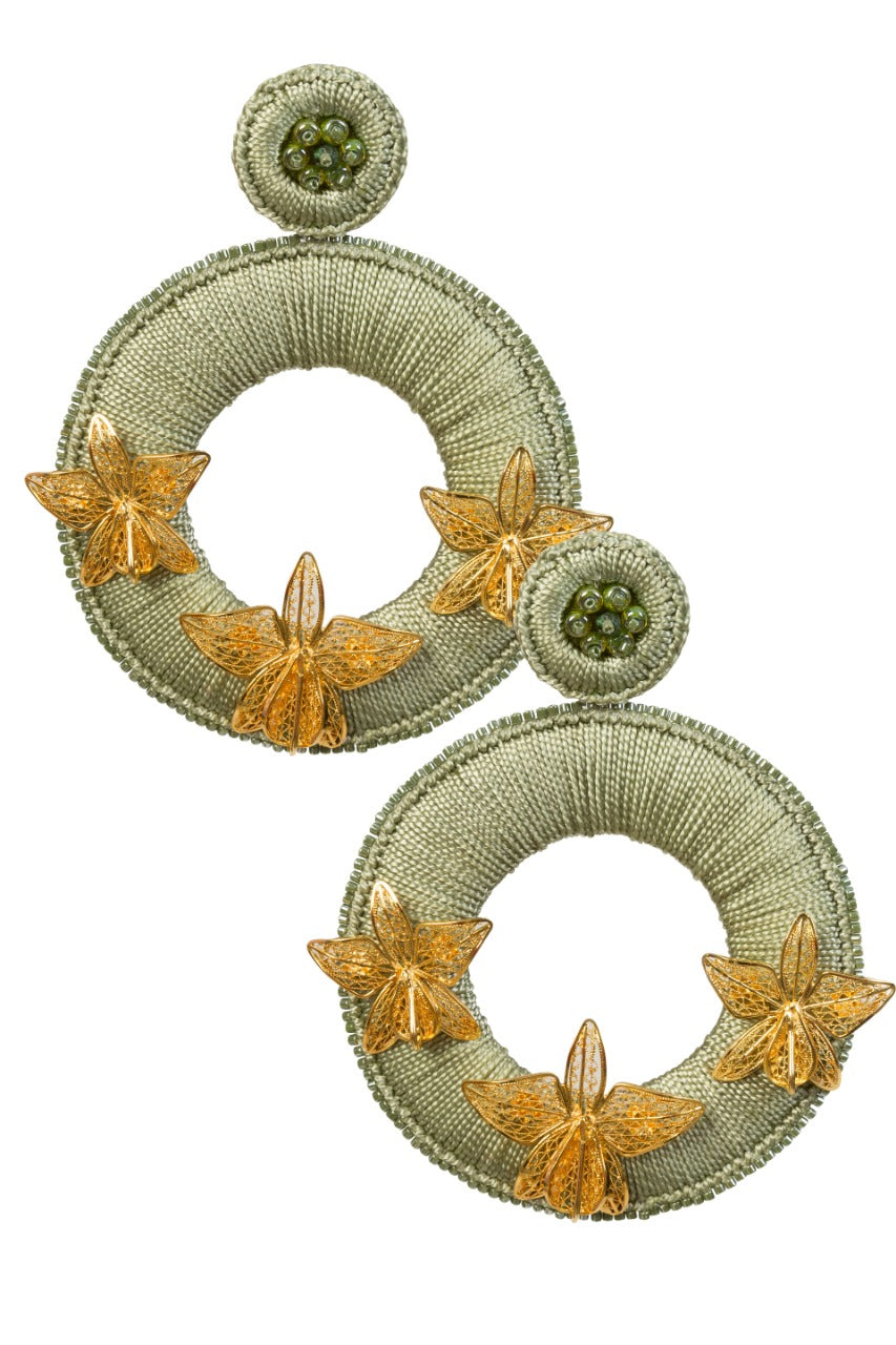 Green Magdalena Earrings