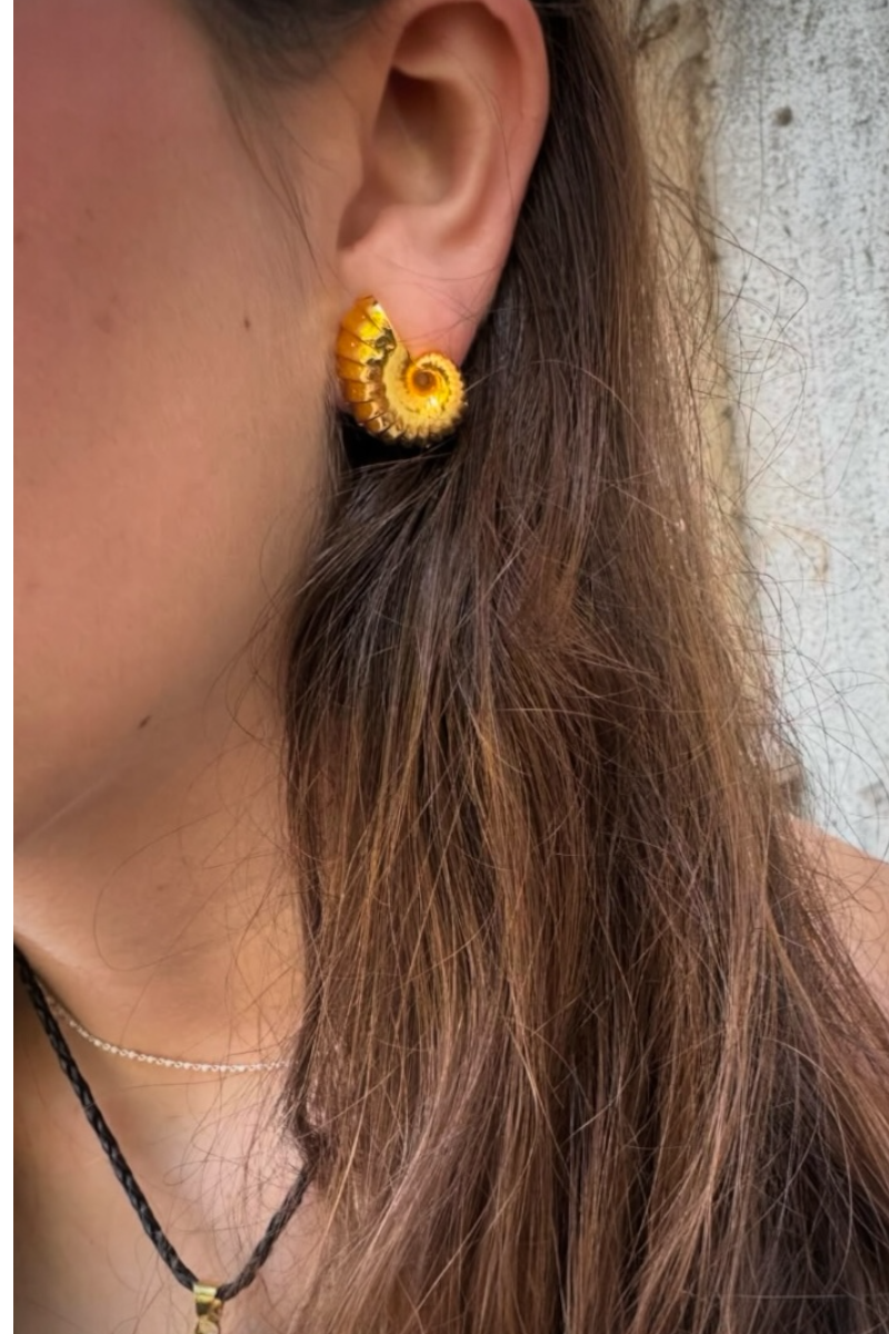 Mini Nautilus Earrings