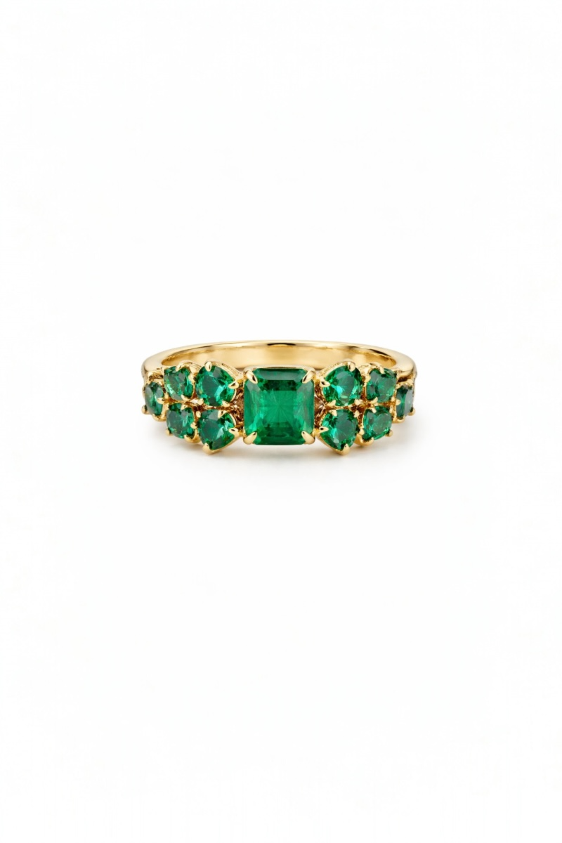 Emerald Serendipity Ring