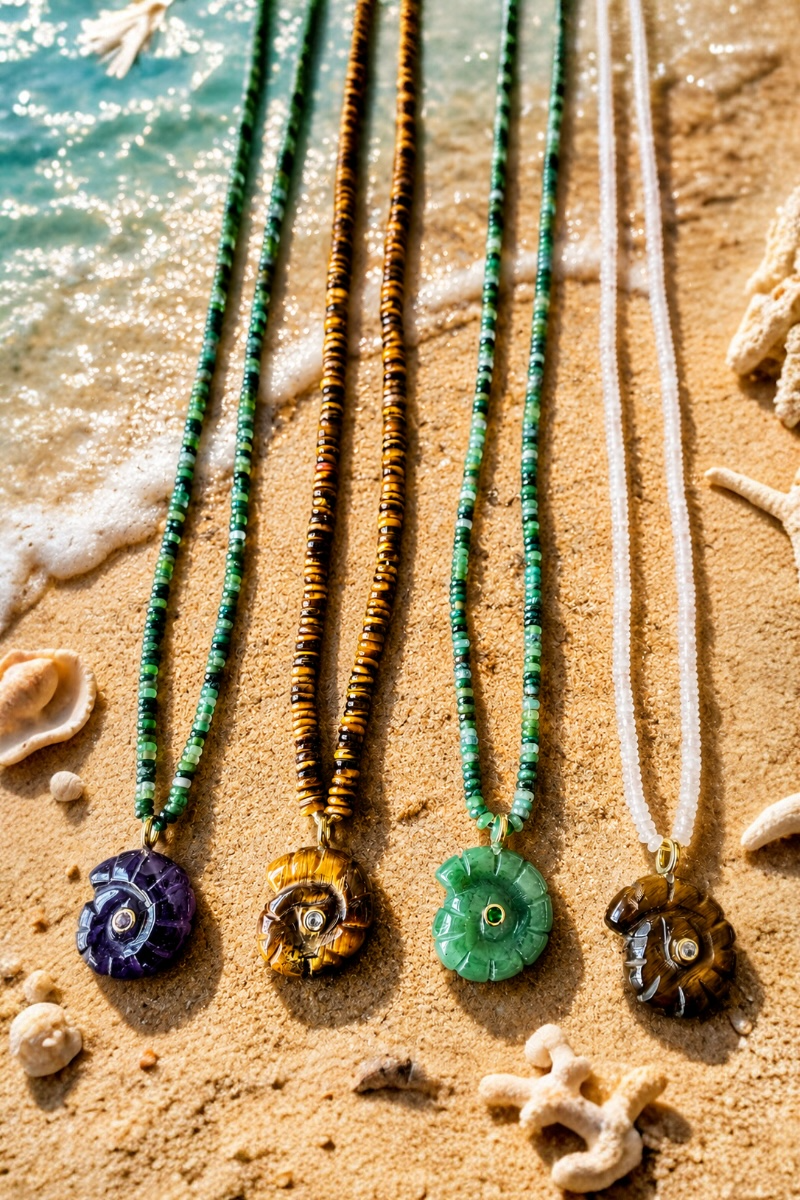 Green and purple shell Talisman