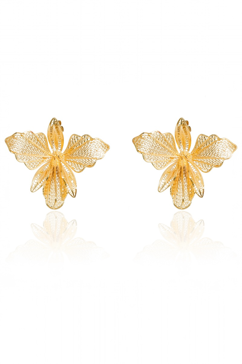 Magnolia Orchid Earrings