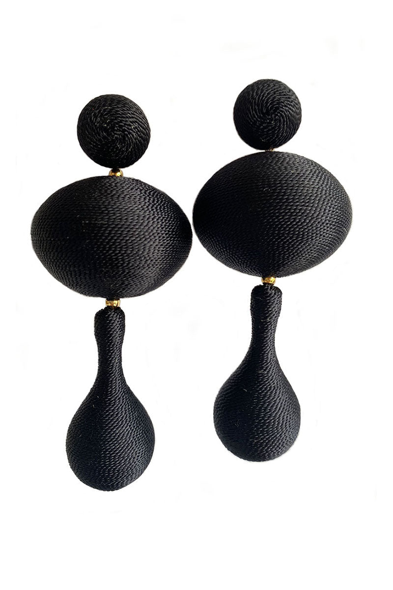 Black Indira Earrings