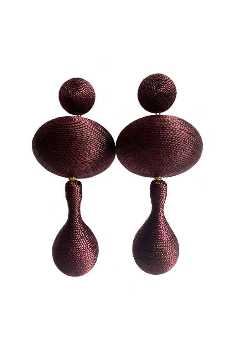 Burgundy Indira Earrings