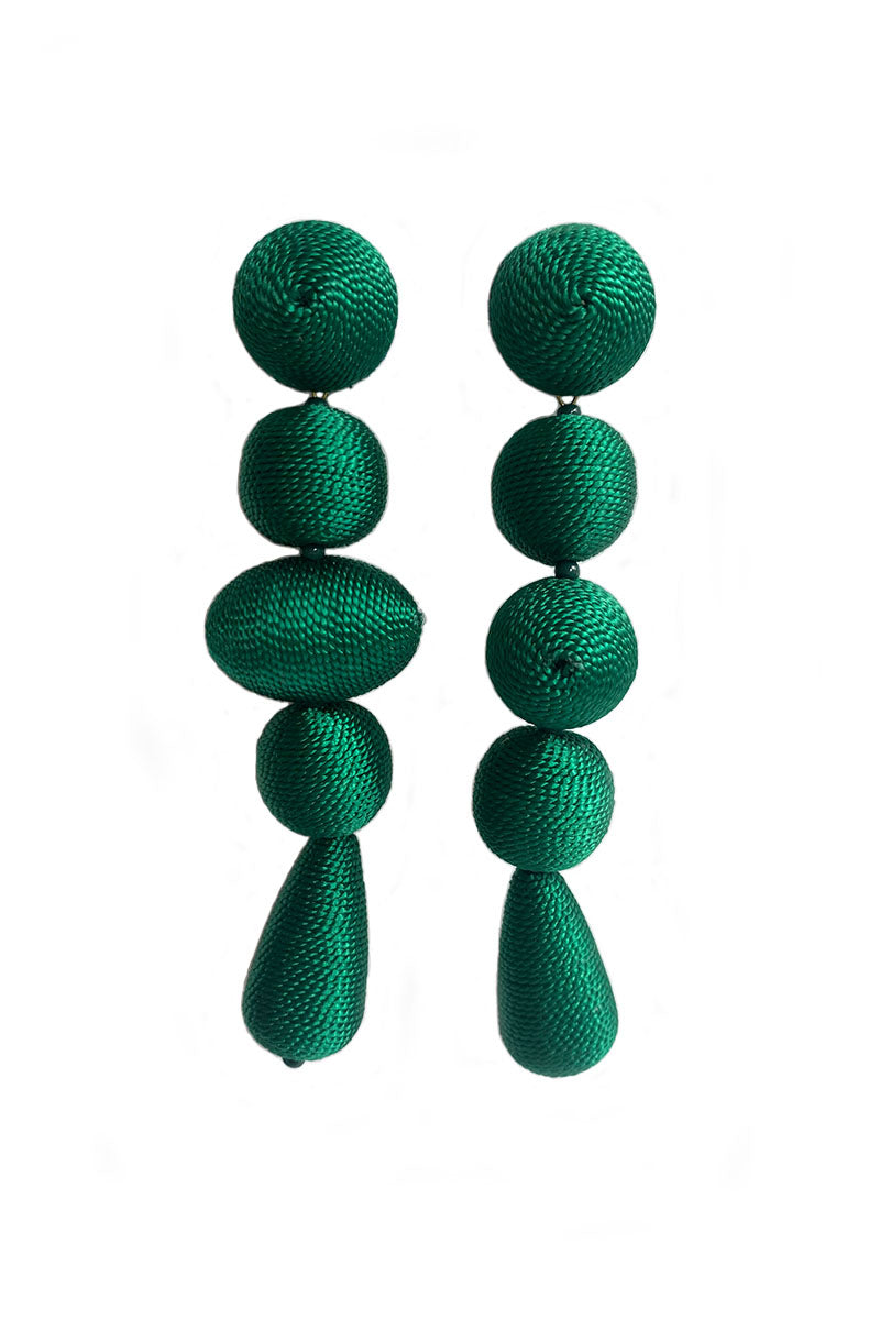 Green Diana Earrings