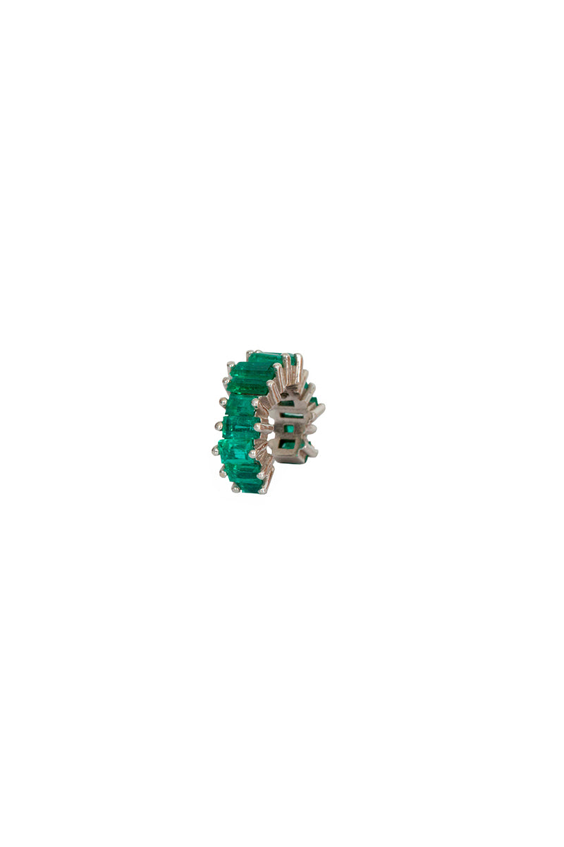 Emerald Crazy Earcuff