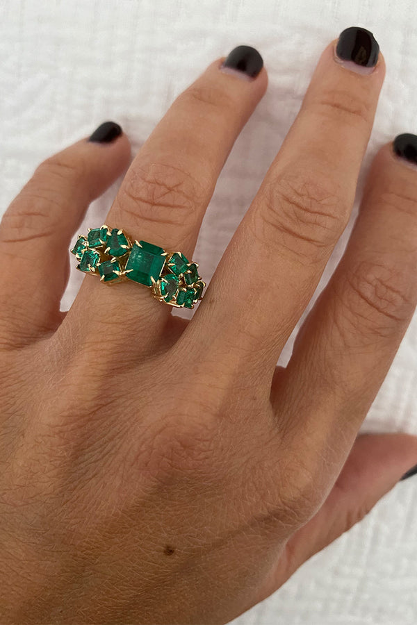 Emerald Serendipity Ring
